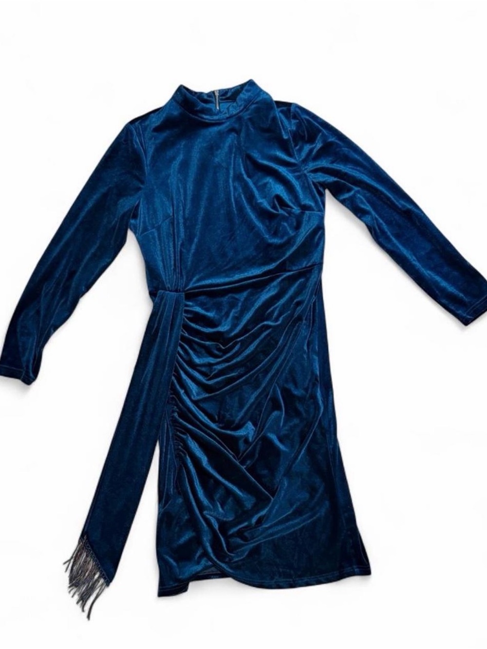 Tahari ASL Long-Sleeve Velvet Dress